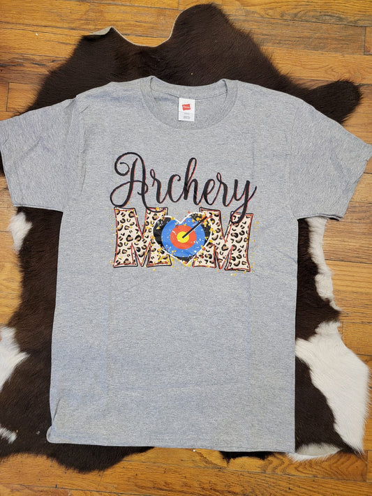 Archery Mom Cheetah Print T-Shirt